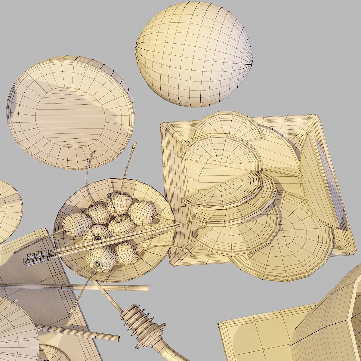 Cocktail Set Sex on the Beach 3D model_14