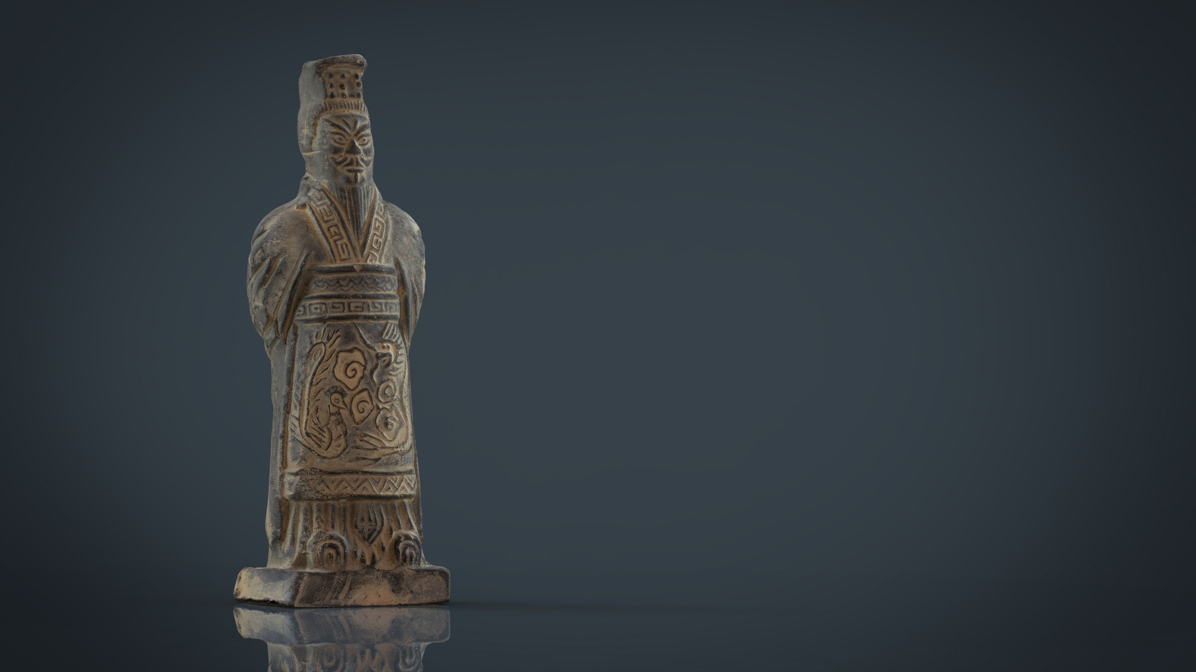 Terracota Soldier 2 Low-poly 3D model_11