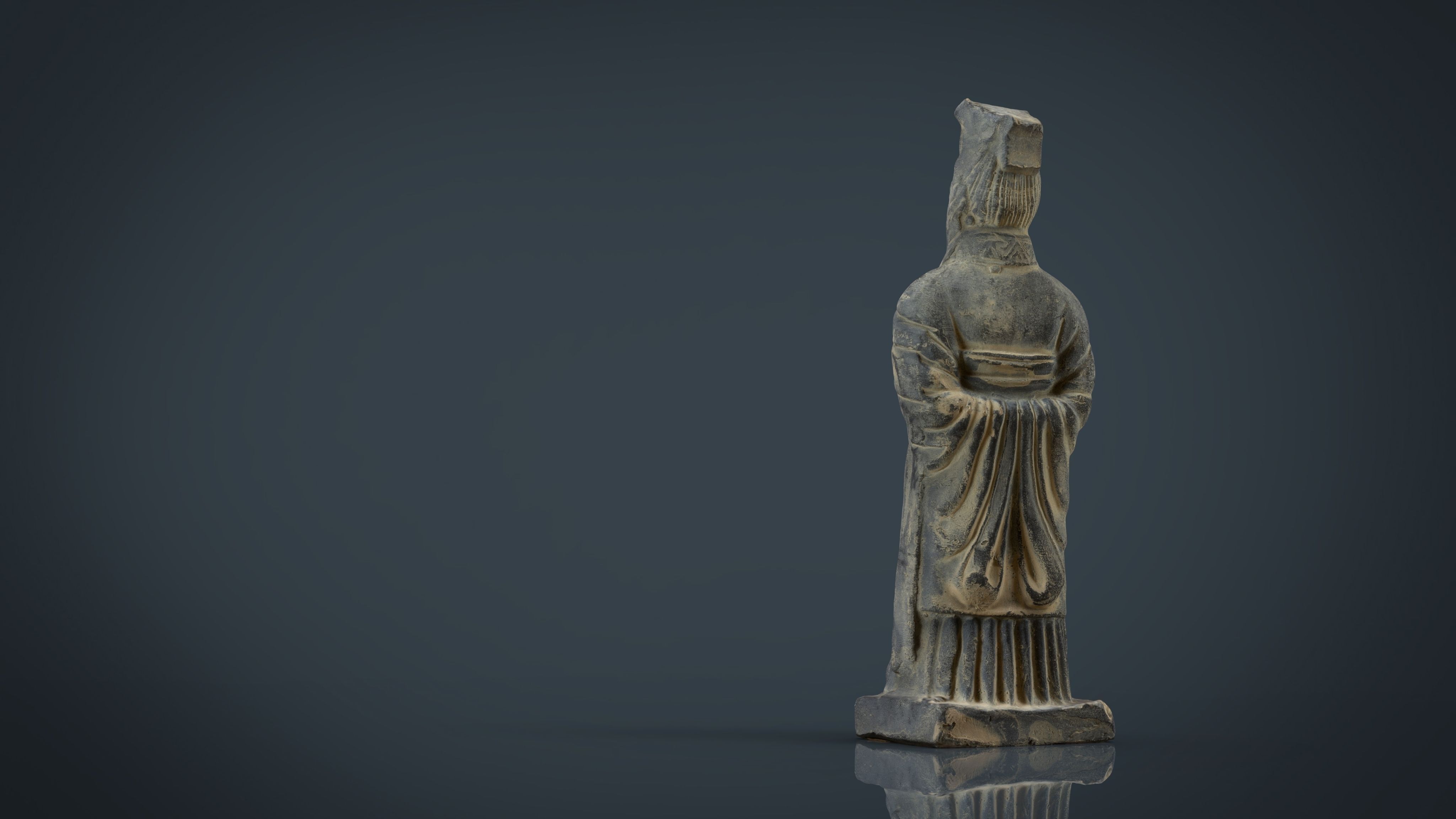 Terracota Soldier 2 Low-poly 3D model_2