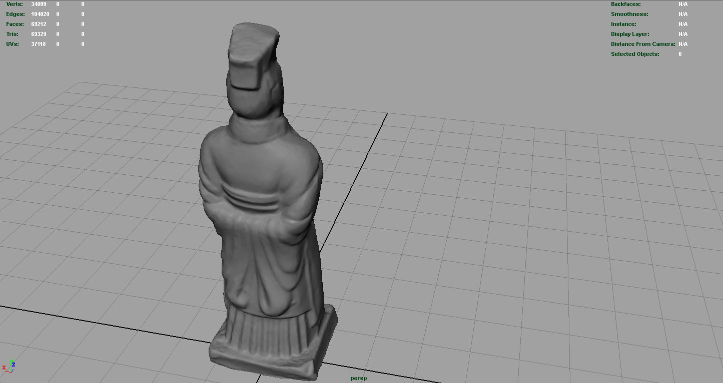 Terracota Soldier 2 Low-poly 3D model_8