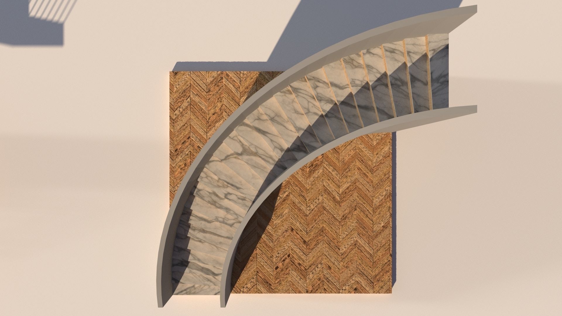 Types of Staircase 3D model_19