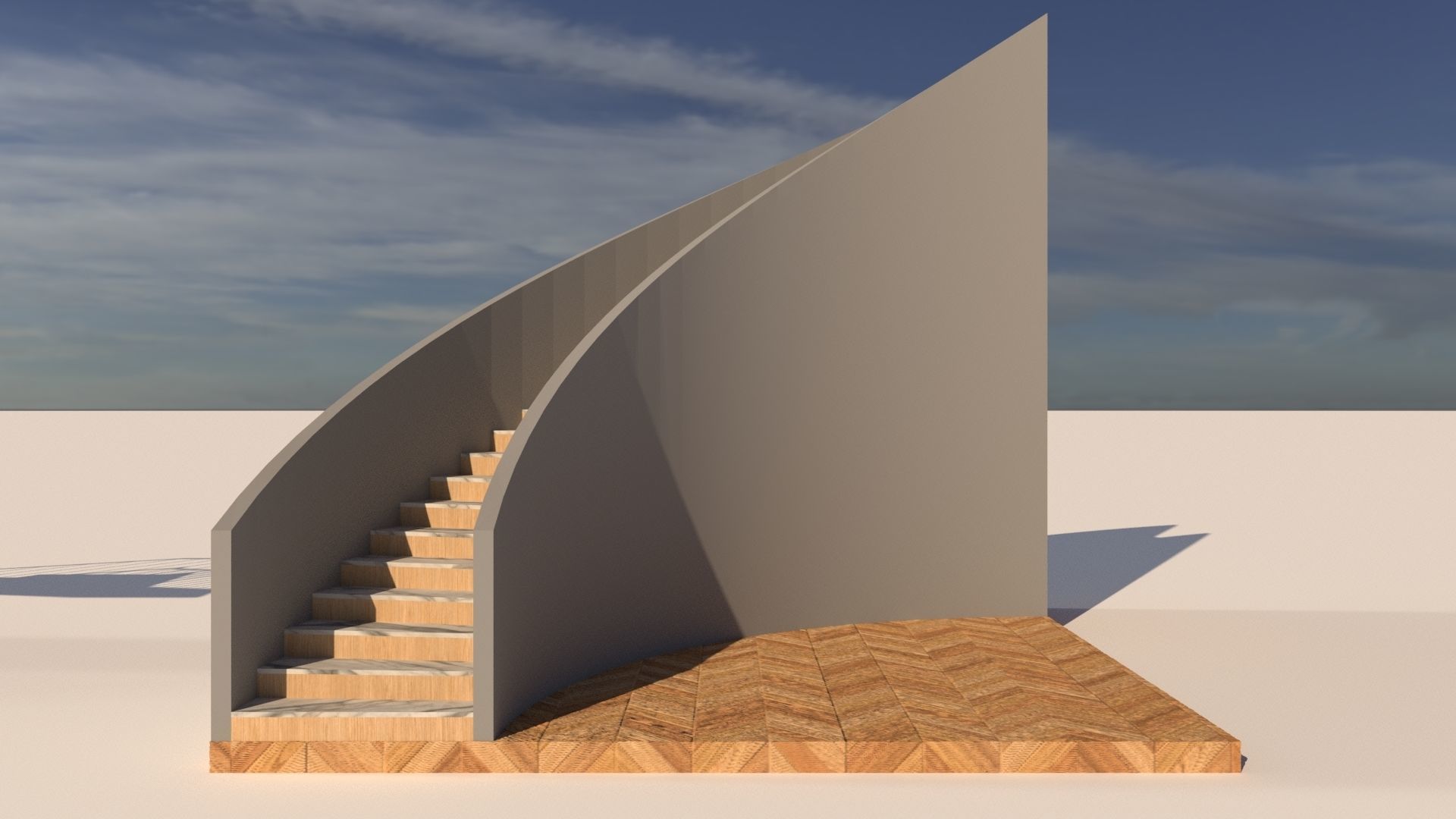 Types of Staircase 3D model_18