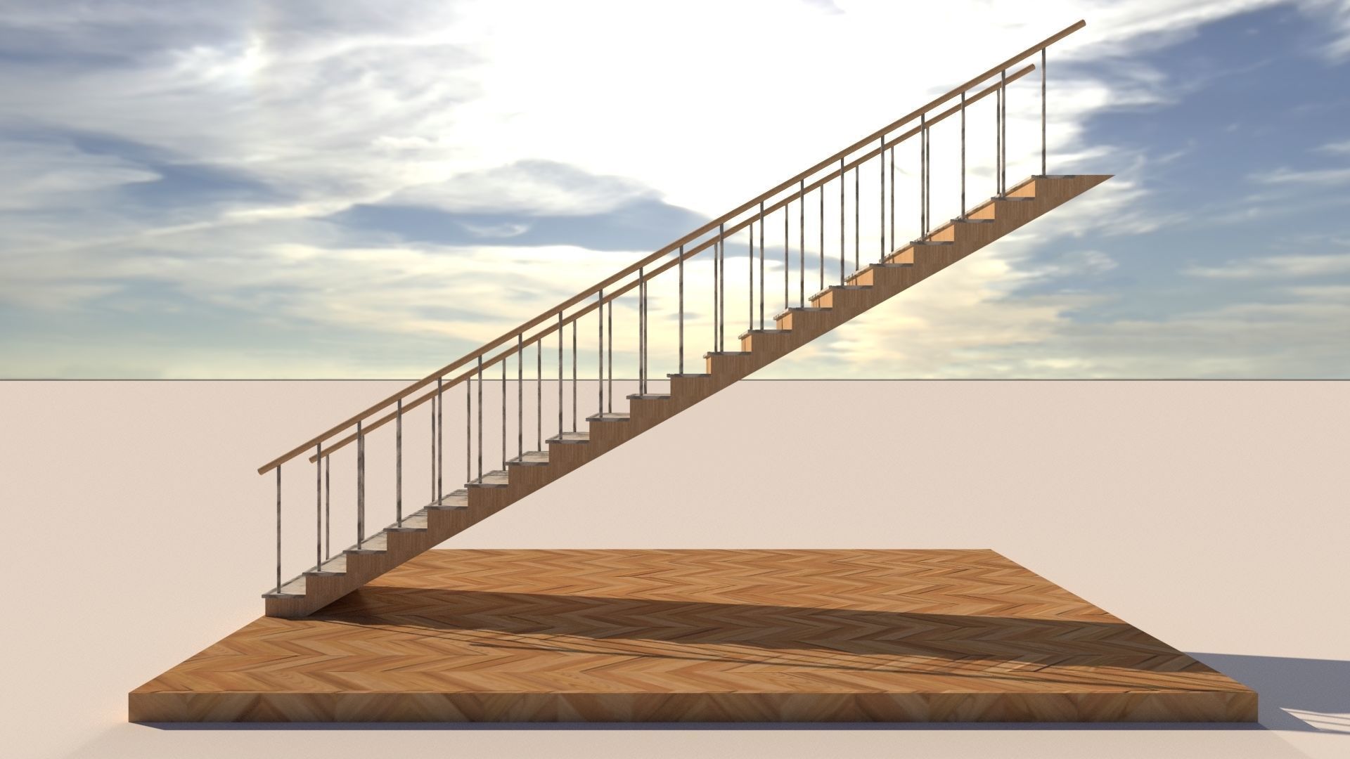 Types of Staircase 3D model_11