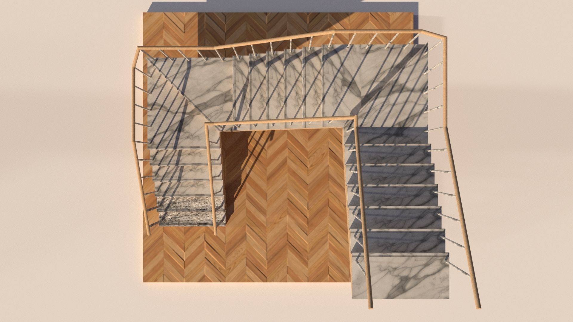 Types of Staircase 3D model_16