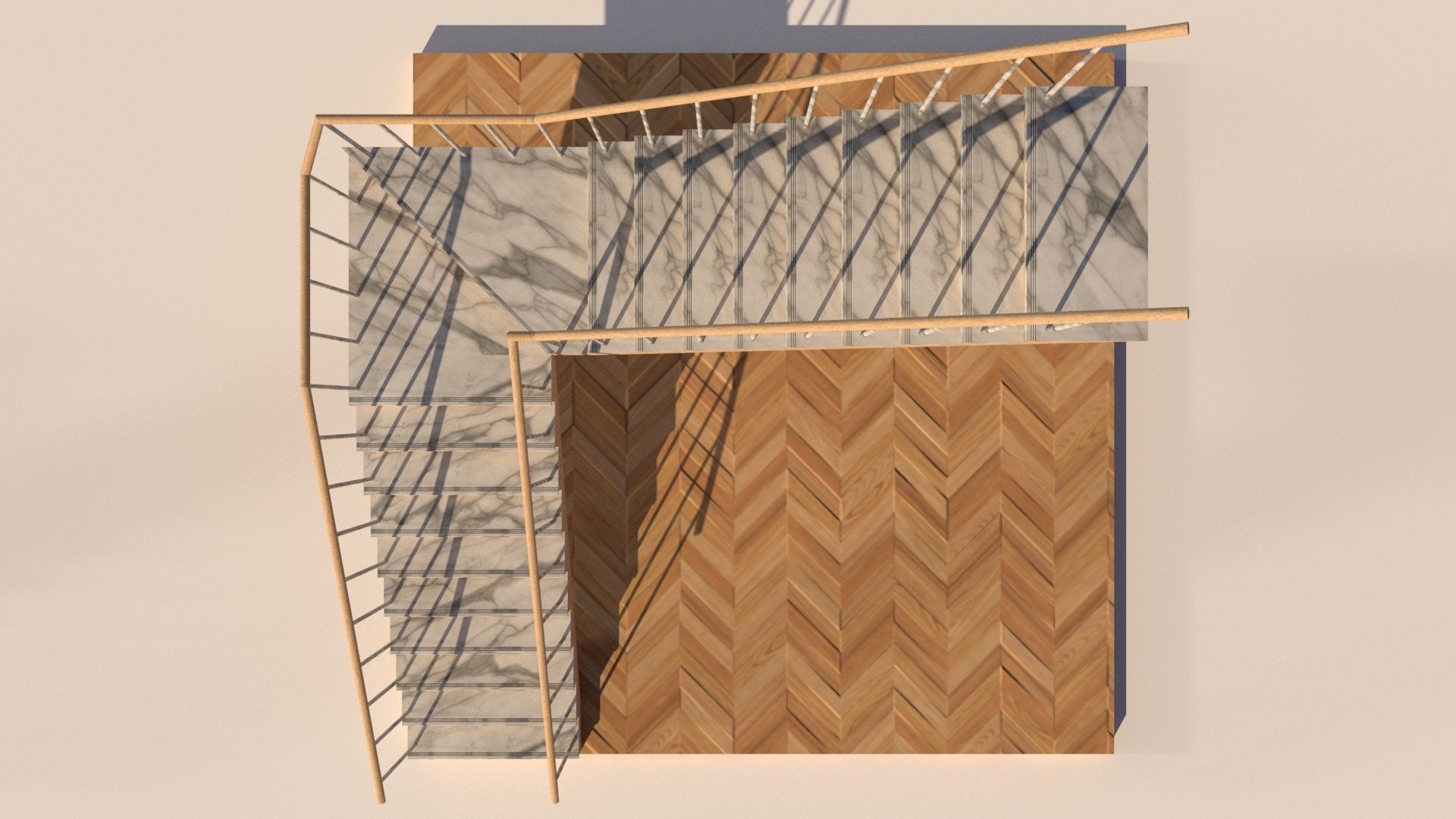 Types of Staircase 3D model_13