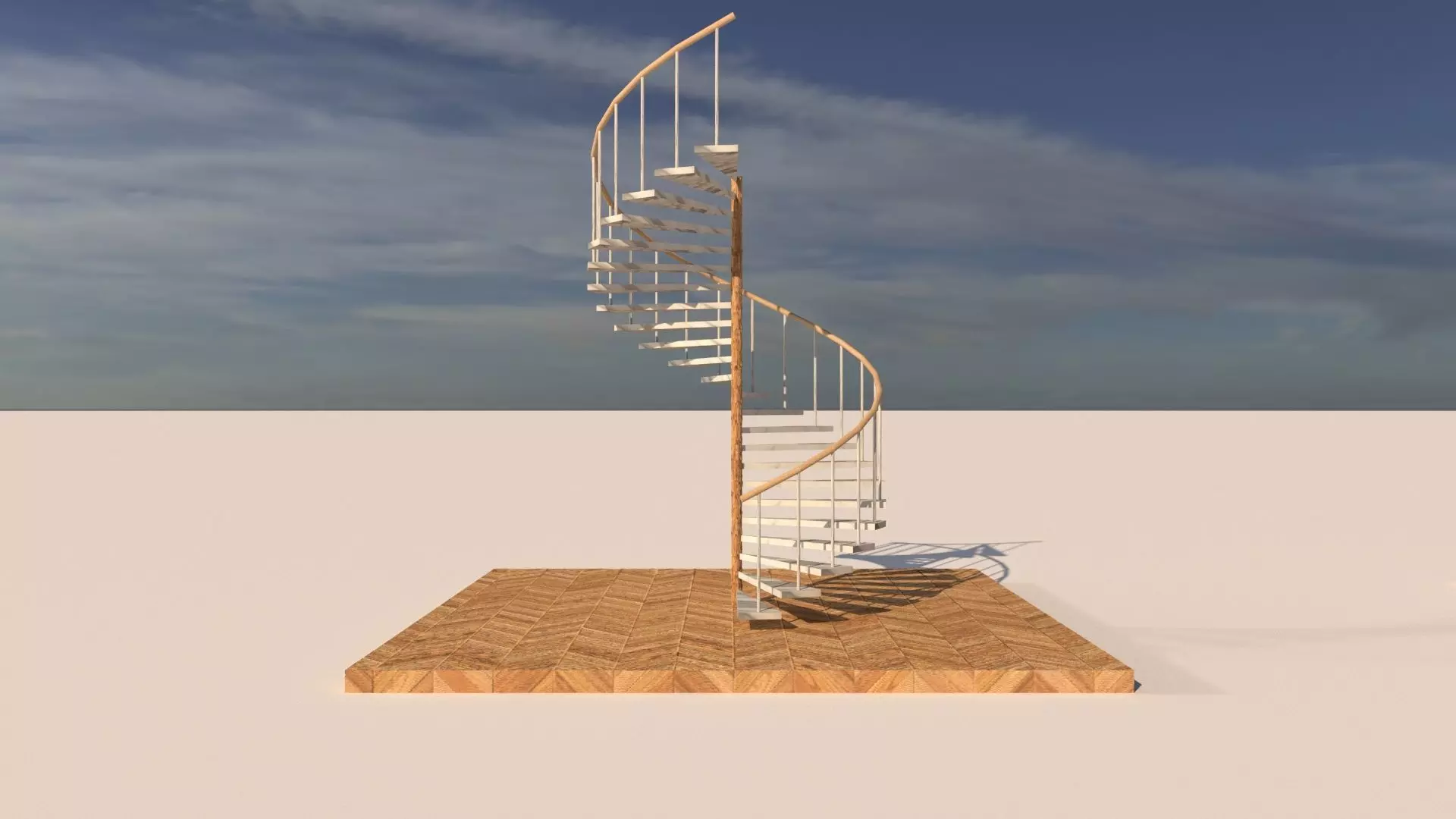 Types of Staircase 3D model_0