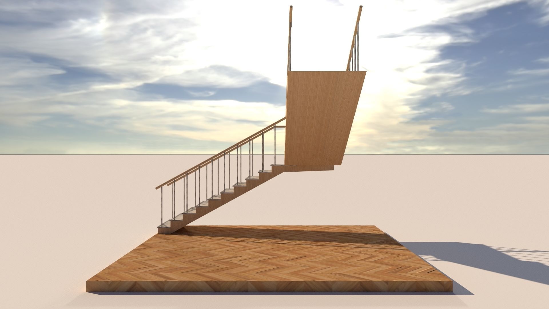 Types of Staircase 3D model_14