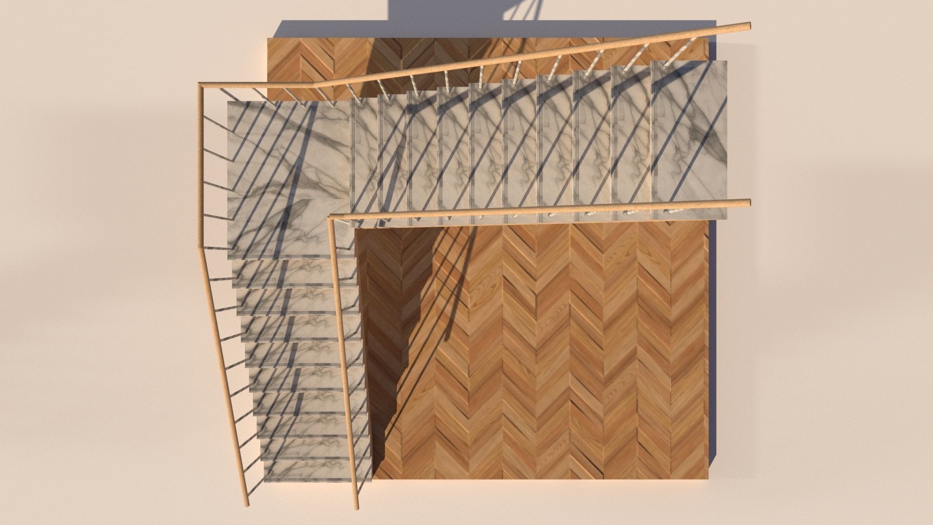 Types of Staircase 3D model_7