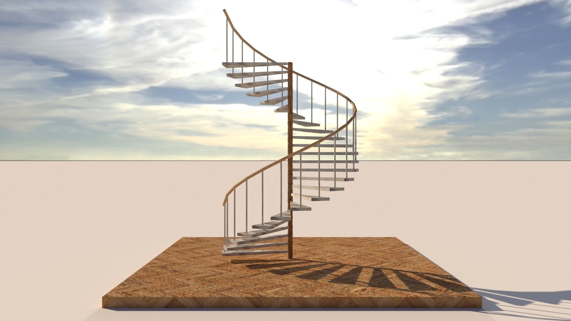 Types of Staircase 3D model_2