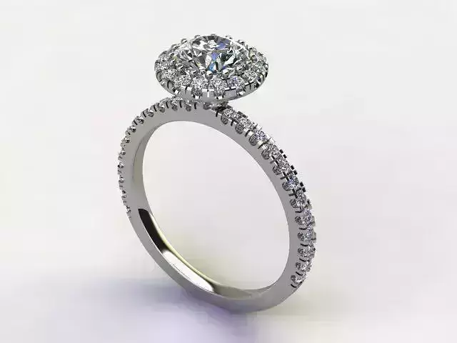 10012 diamond halo engagement ring