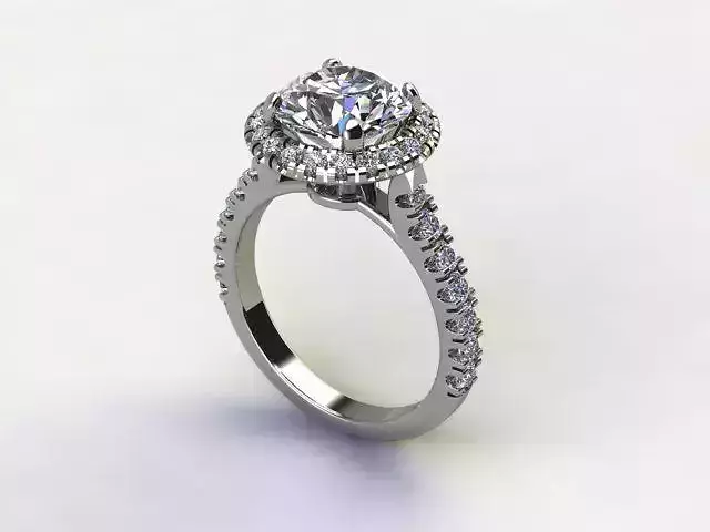 10013 engagement ring with halo setting