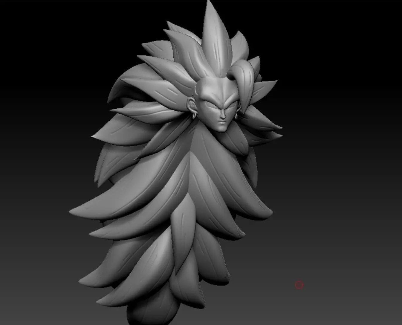 Broly SS3 Head 3D print model