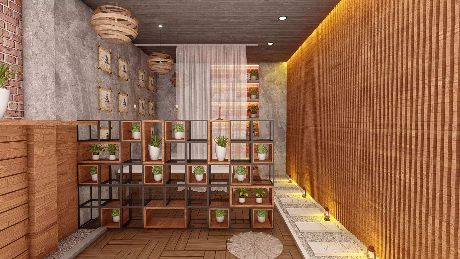 interior Spa design 3D model