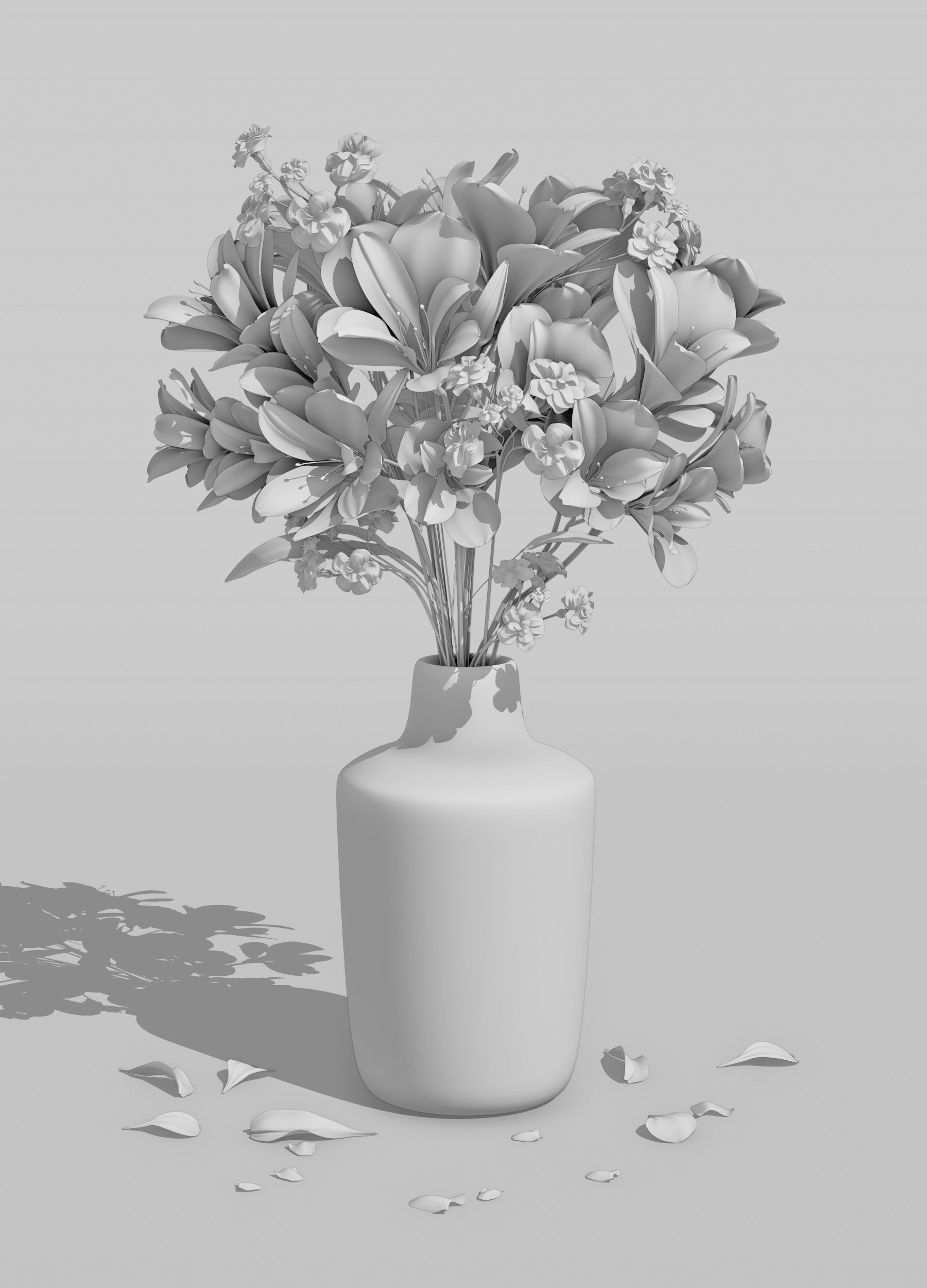 Flower  vase 3D model_2