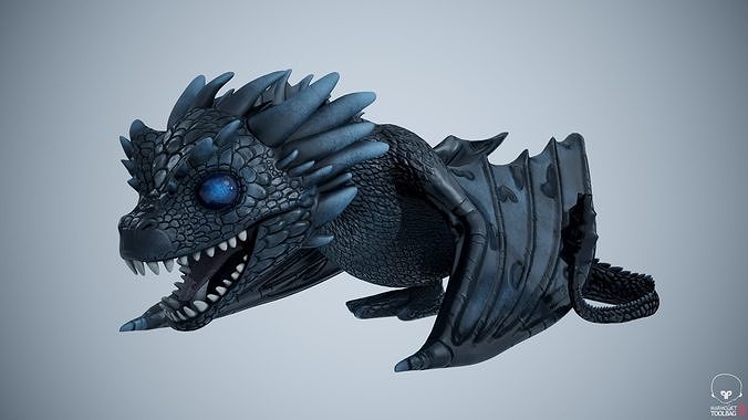 Viserion Game of Thrones Drake Low-poly 3D model