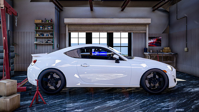 Interior Garage store 3D model