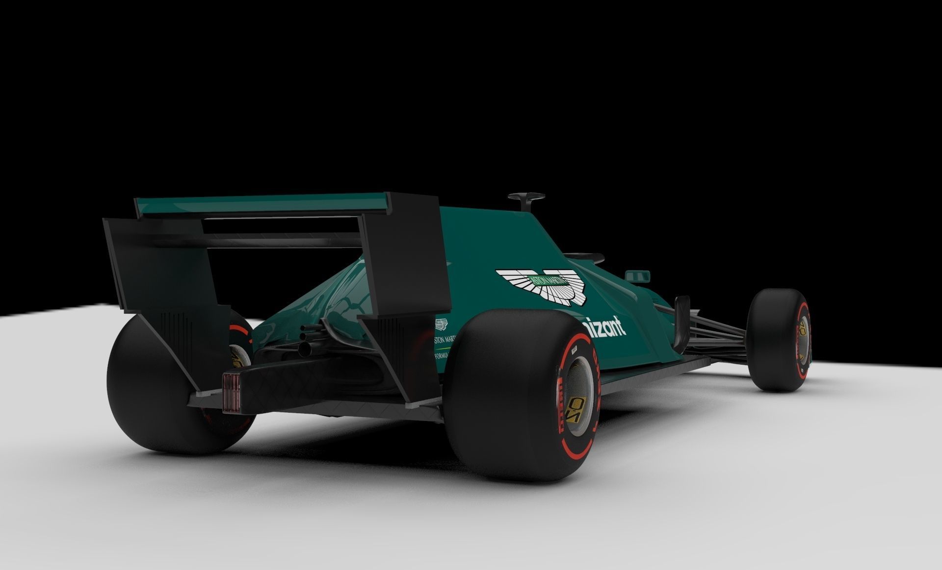 Aston Martin Formula 1 Team 2021 F1 Car Concept 3D model_1