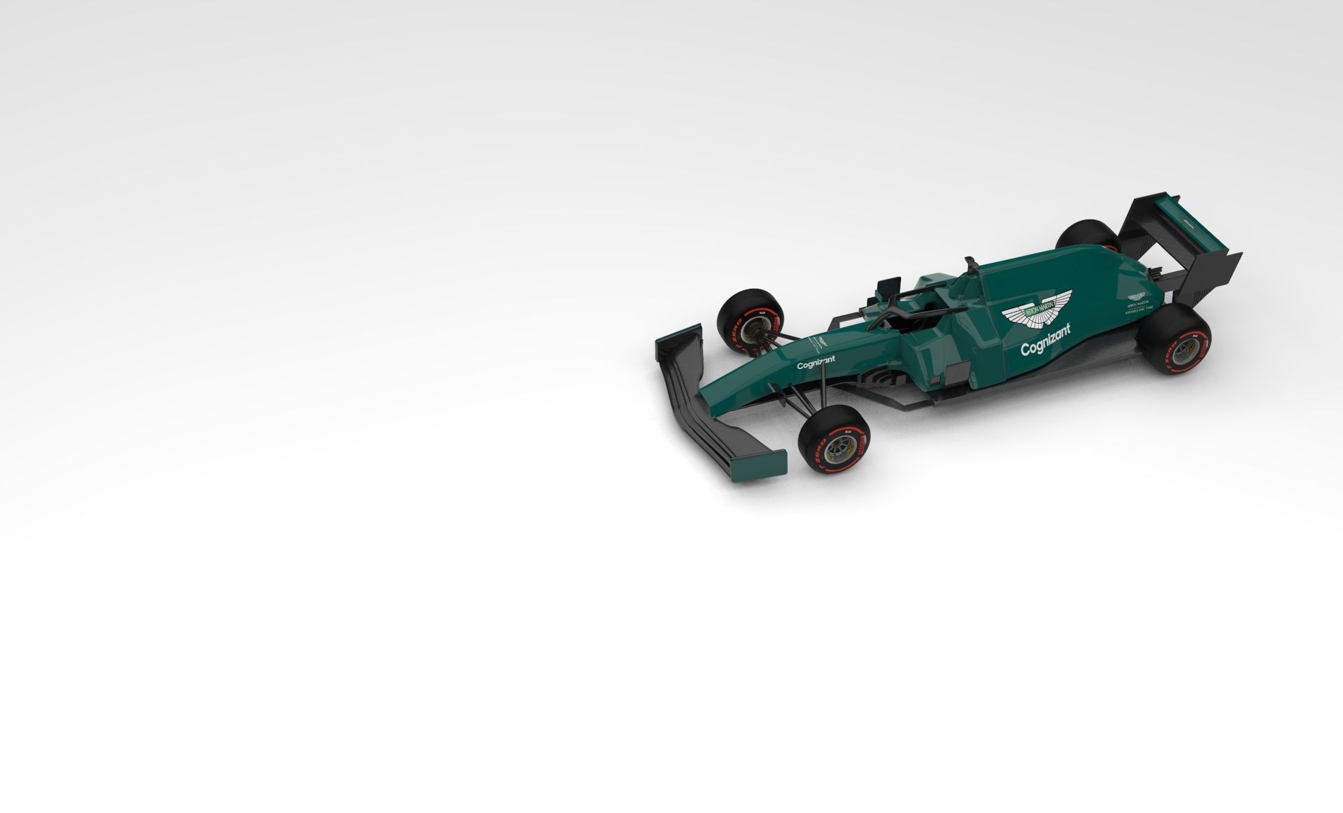 Aston Martin Formula 1 Team 2021 F1 Car Concept 3D model_3