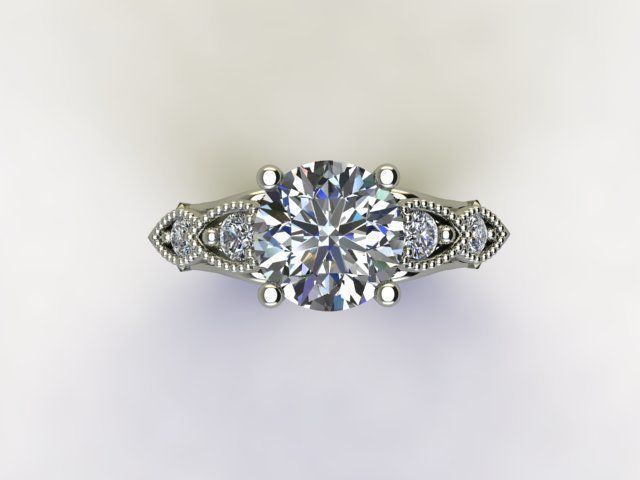 10020 person engagement ring 3D print model_3