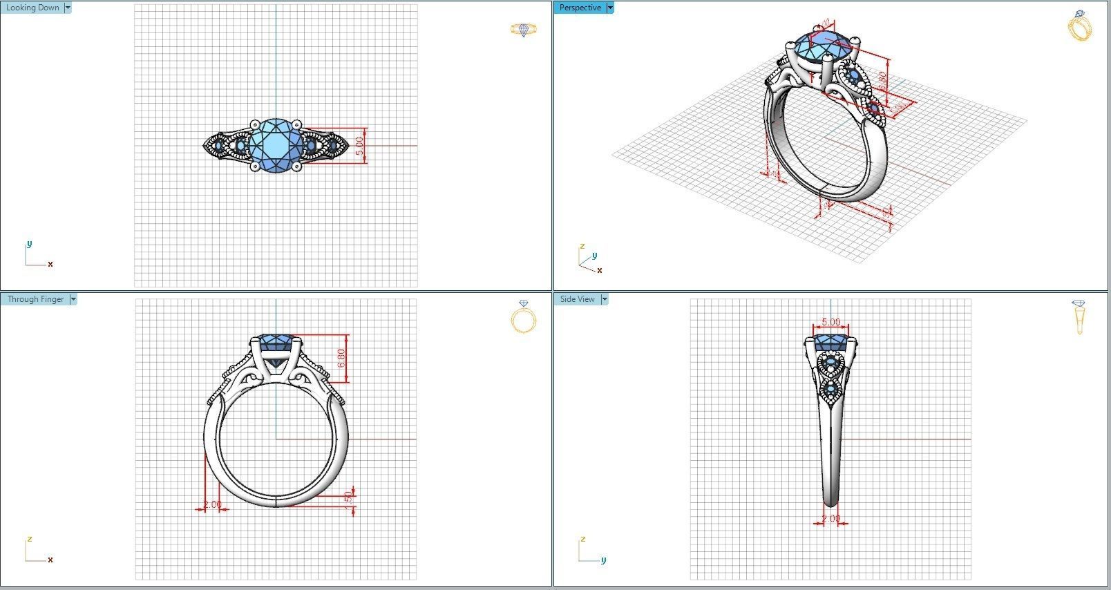 10020 person engagement ring 3D print model_5