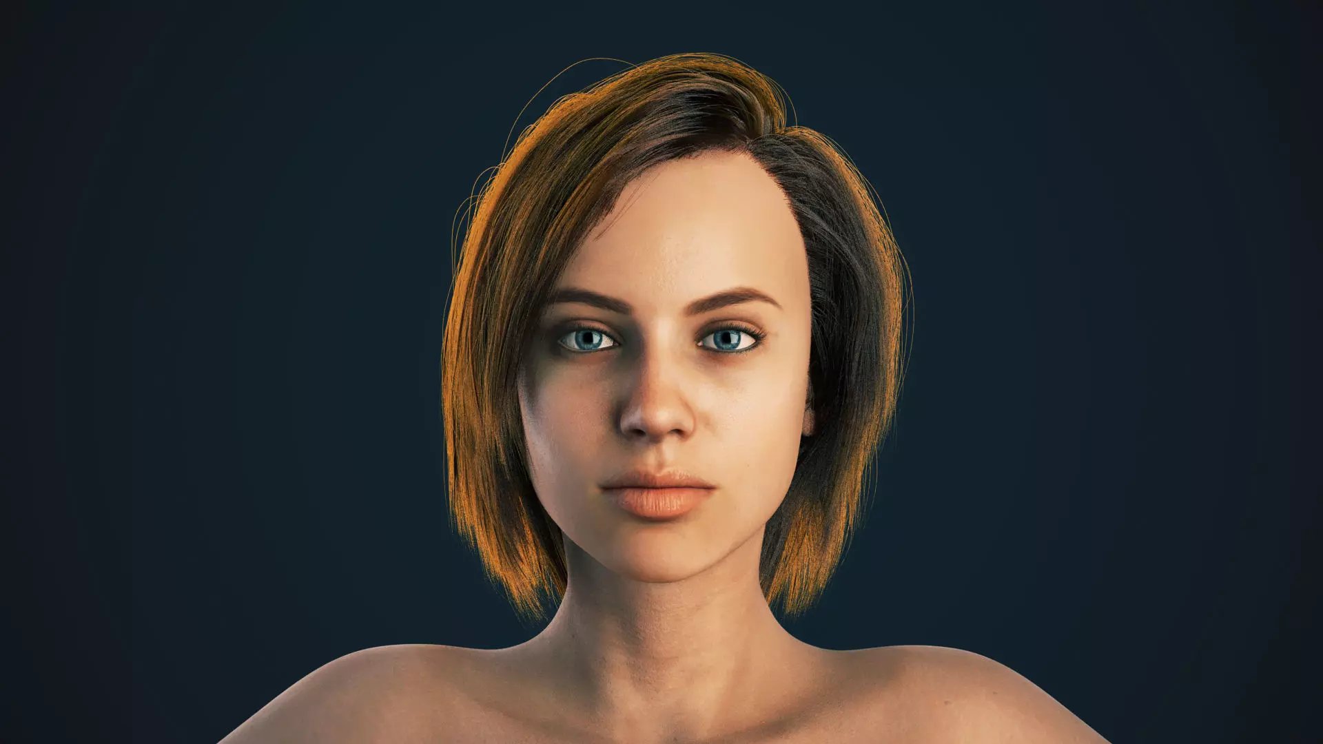 Zoe Game Ready and Maya Groom Low-poly 3D model_0