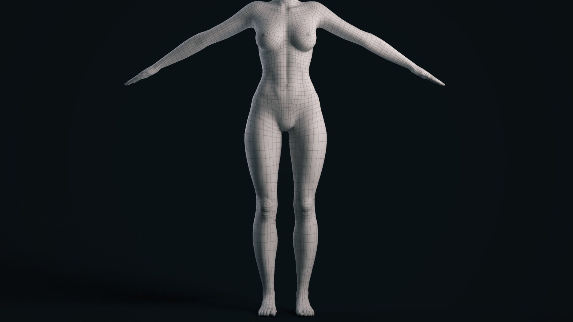 Zoe Game Ready and Maya Groom Low-poly 3D model_6