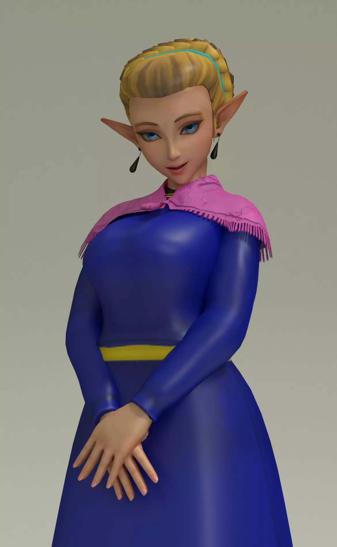 Links Mother Ocarina of Time Model Free low-poly 3D model