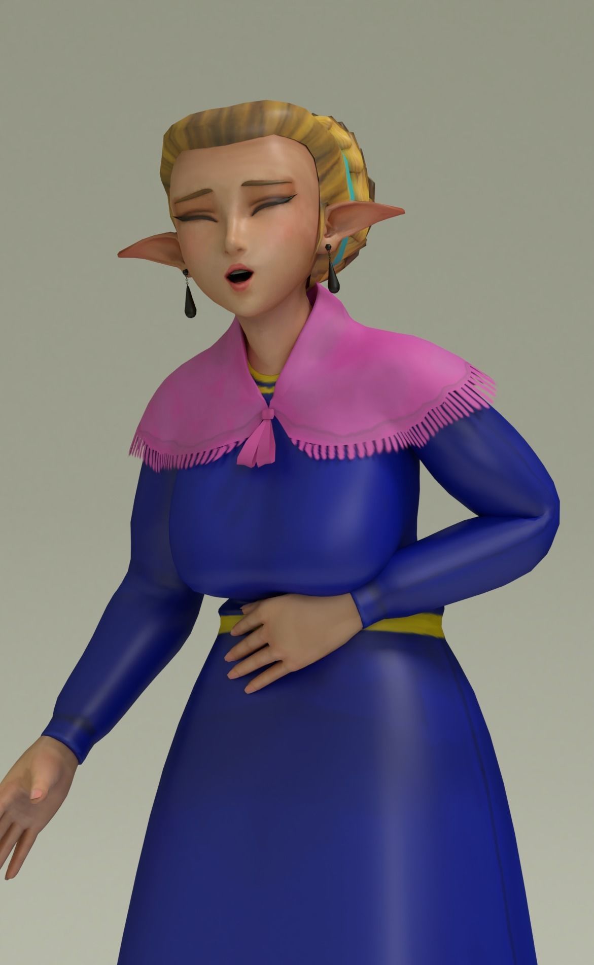 Links Mother Ocarina of Time Model free VR / AR / lowpoly 3D model