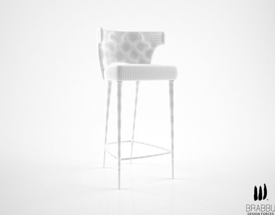 Brabbu Kansas barstool 3D model_4