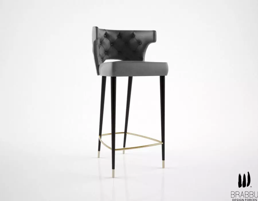 Brabbu Kansas barstool 3D model_0