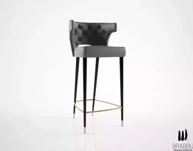 Brabbu Kansas barstool 3D model