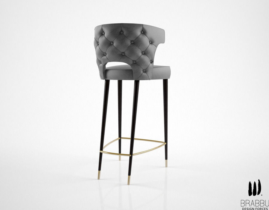 Brabbu Kansas barstool 3D model_2