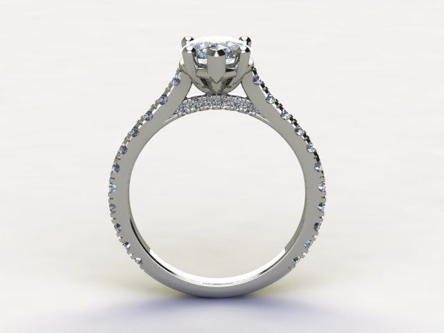 10021 pear shaped diamond engagement ring 3D print model_1