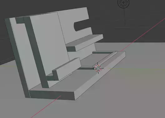 souvenir wooden shelf 3D model