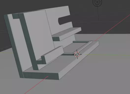 souvenir wooden shelf 3D model_0