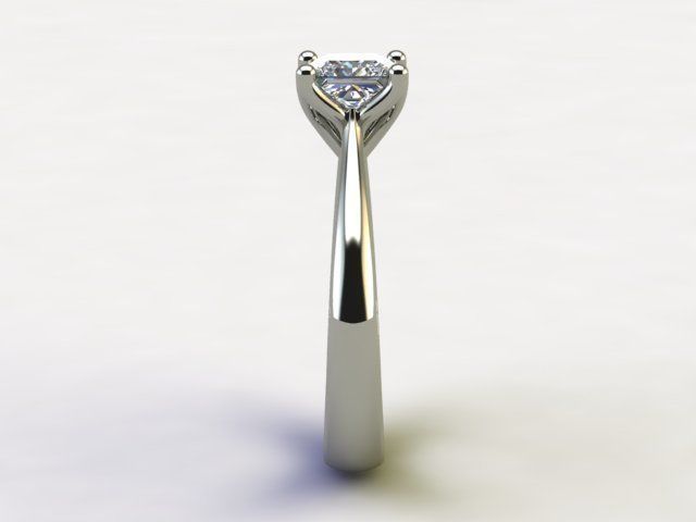 10022 engagement ring with princess cut diamond 3D print model_2