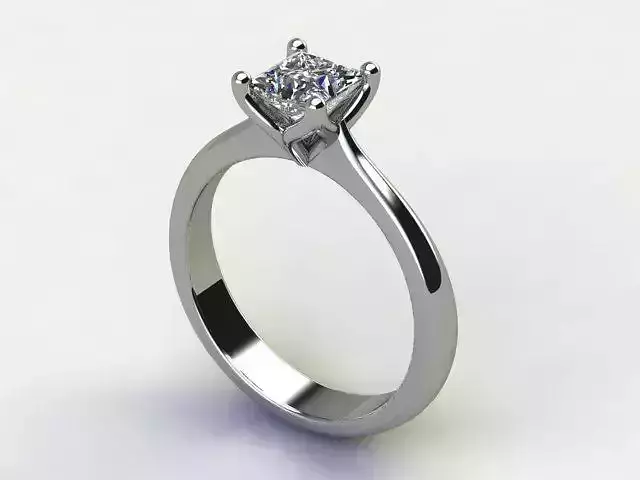 10022 engagement ring with princess cut diamond