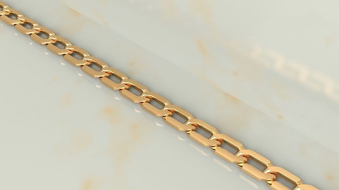 Miami Cuban Chain Necklace or Bracelet new model 3D print model