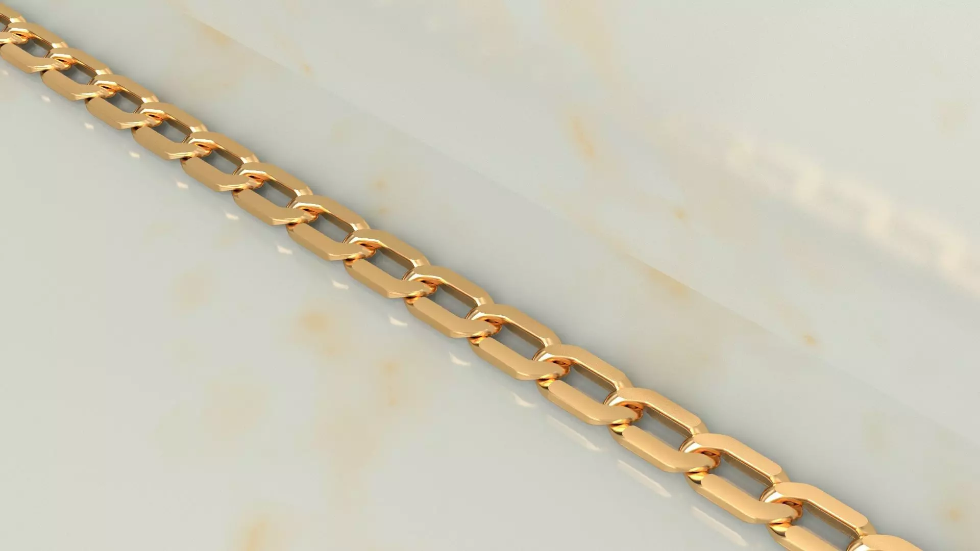 Miami Cuban Chain Necklace or Bracelet new model 3D print model_0