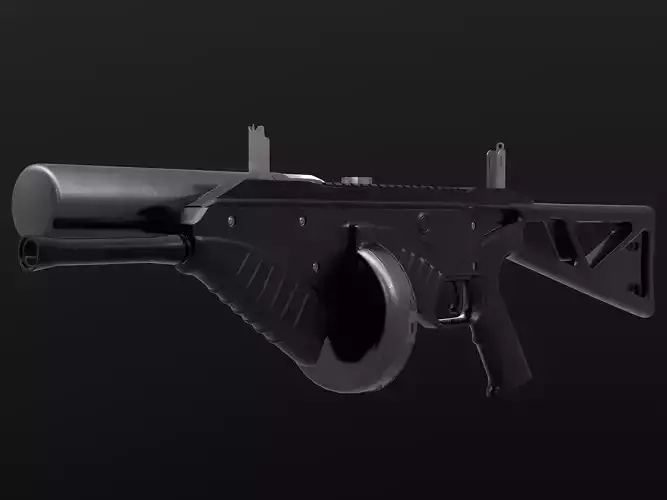 FN303 - Non Lethal weapon - Paintball Low-poly 3D model
