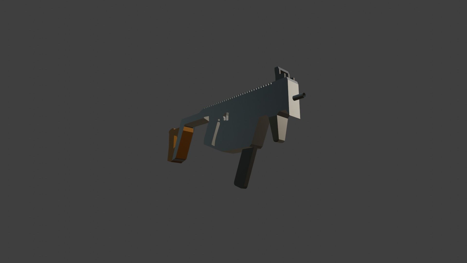 Kriss Vector With Individual Part Low-poly 3D model_1