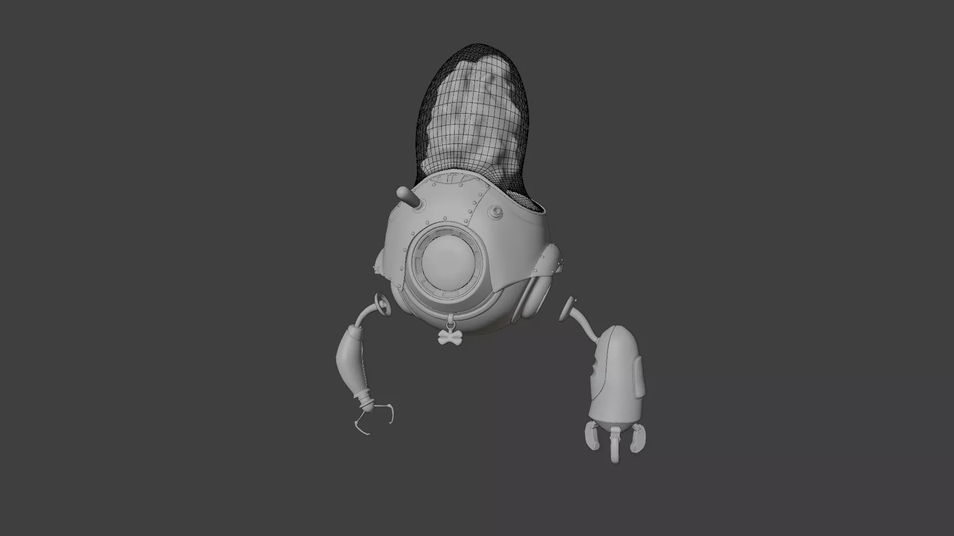 Robobrain humanoid robot Free 3D model