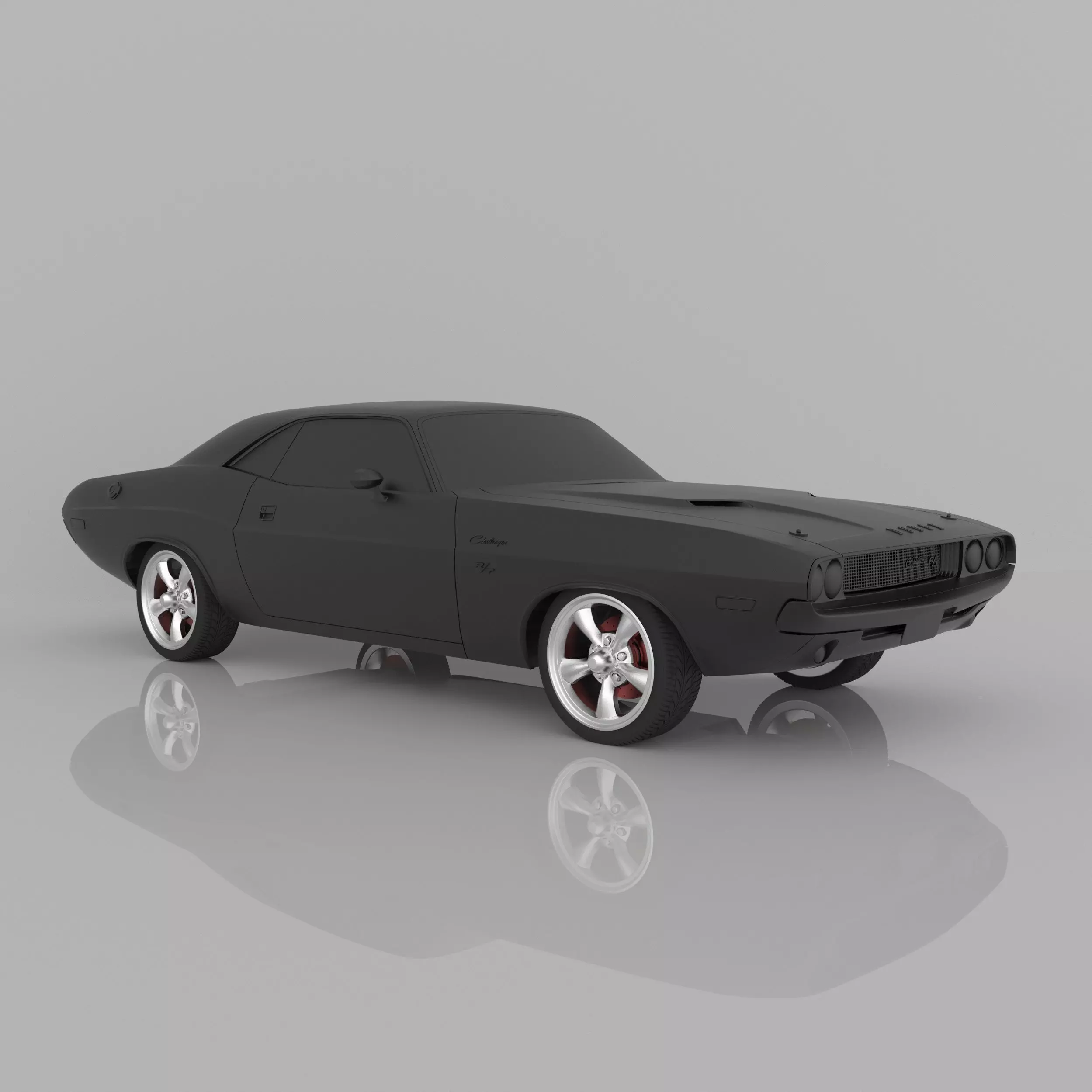 Dodge Challenger 1970 3D Model Ready to Print STL File 3D print model_0
