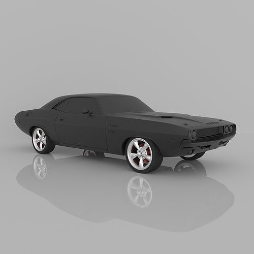 Dodge Challenger 1970 3D Model Ready to Print STL File 3D print model