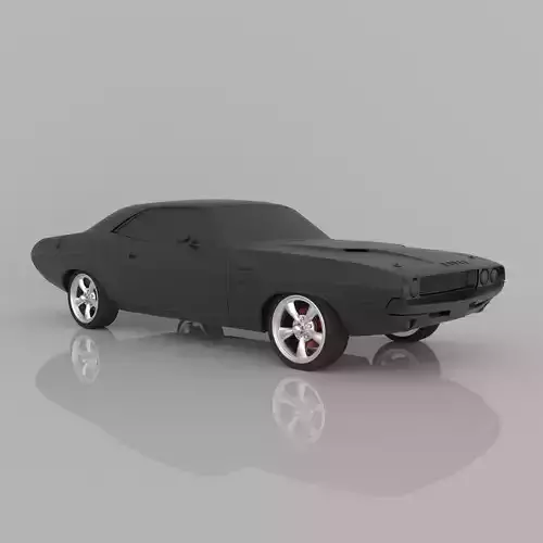 Dodge Challenger 1970 3D Model Ready to Print STL File 3D print model