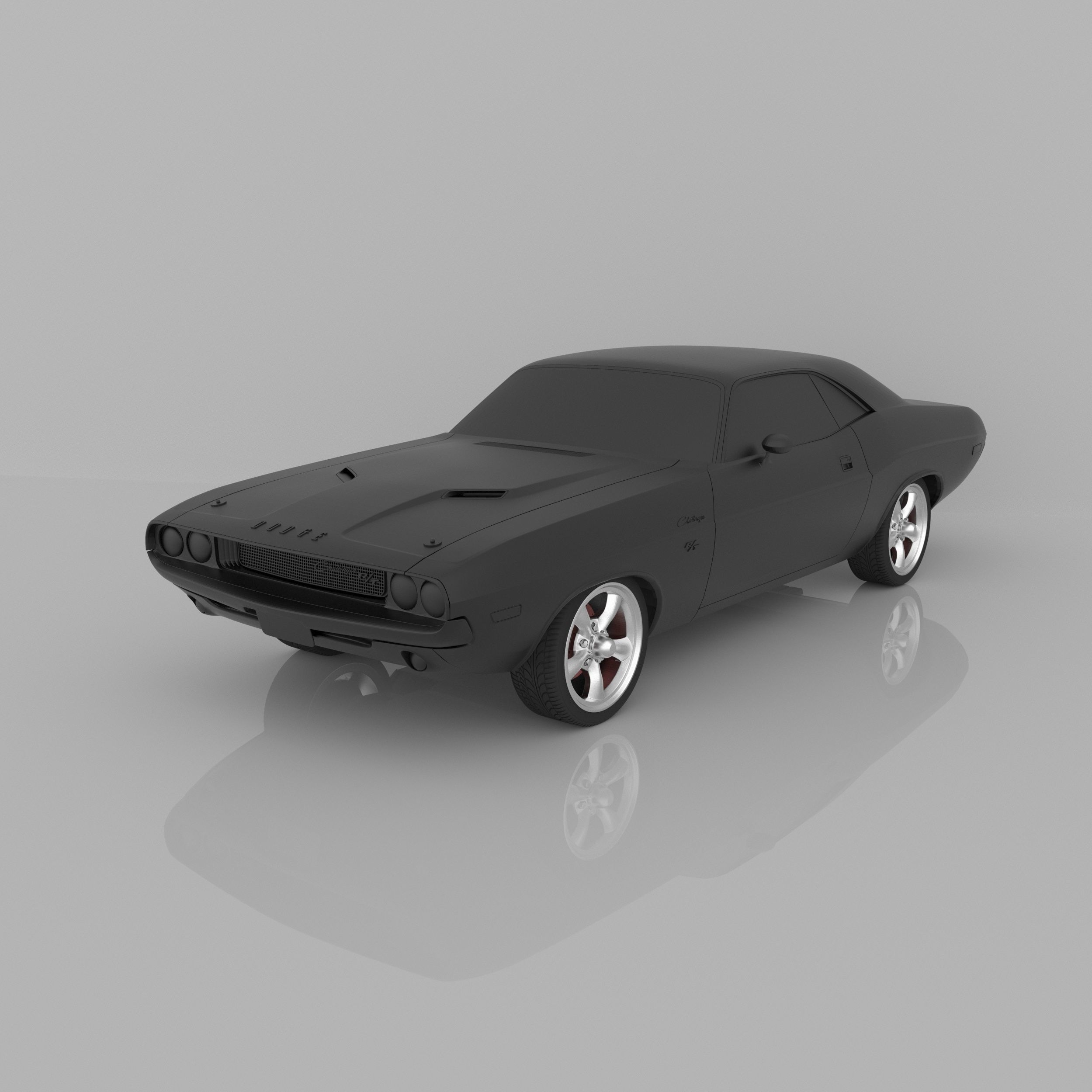 Dodge Challenger 1970 3D Model Ready to Print STL File 3D print model_7