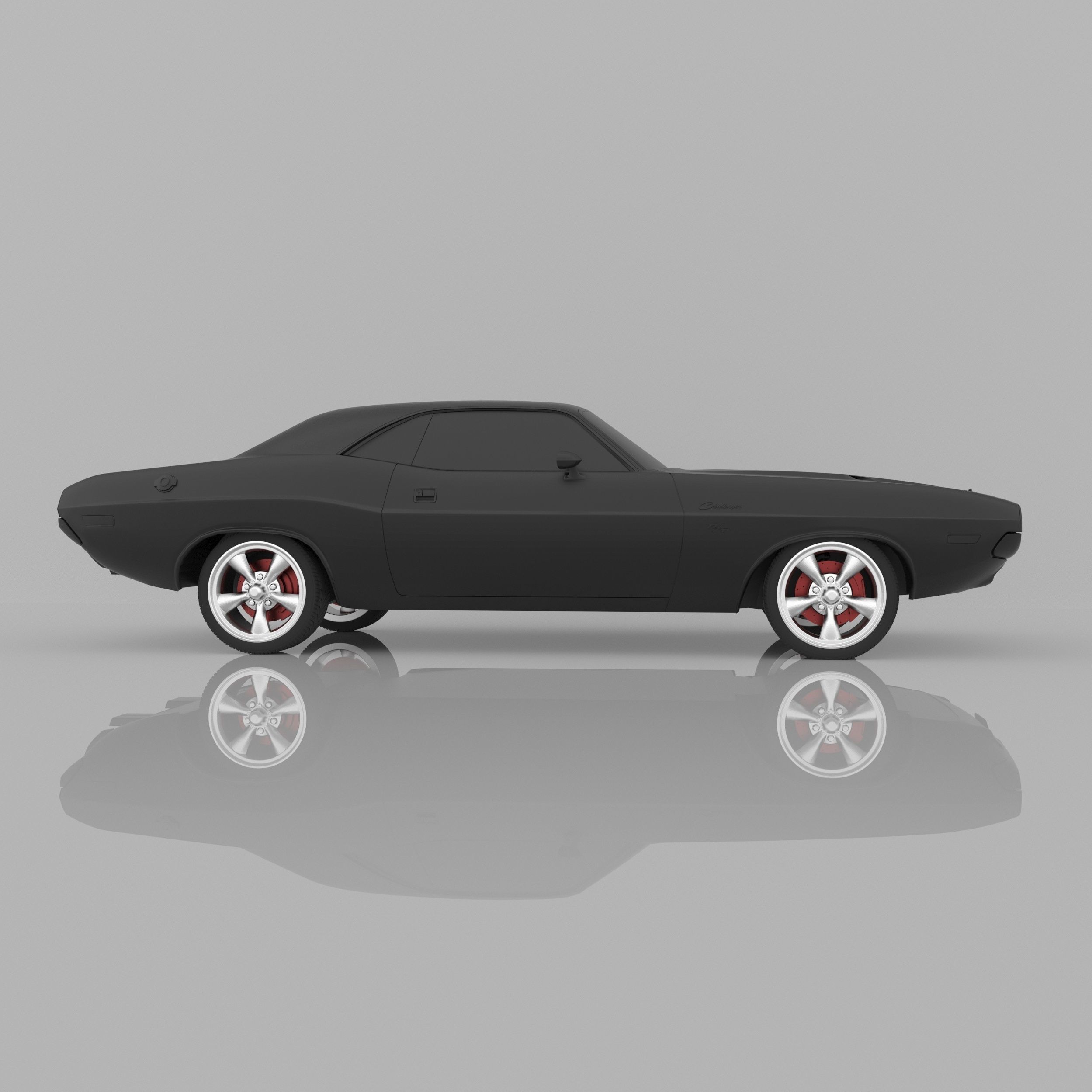 Dodge Challenger 1970 3D Model Ready to Print STL File 3D print model_3