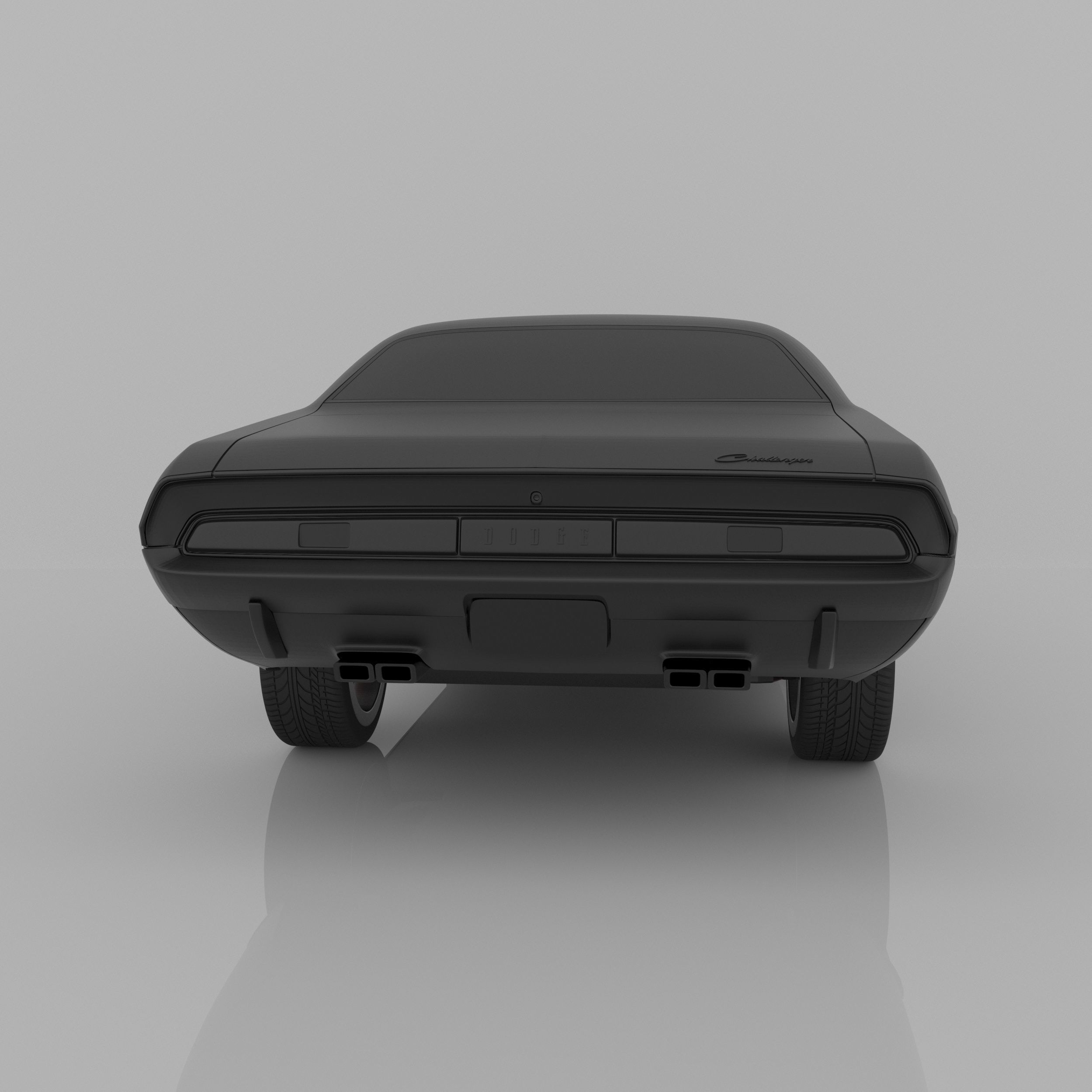 Dodge Challenger 1970 3D Model Ready to Print STL File 3D print model_4