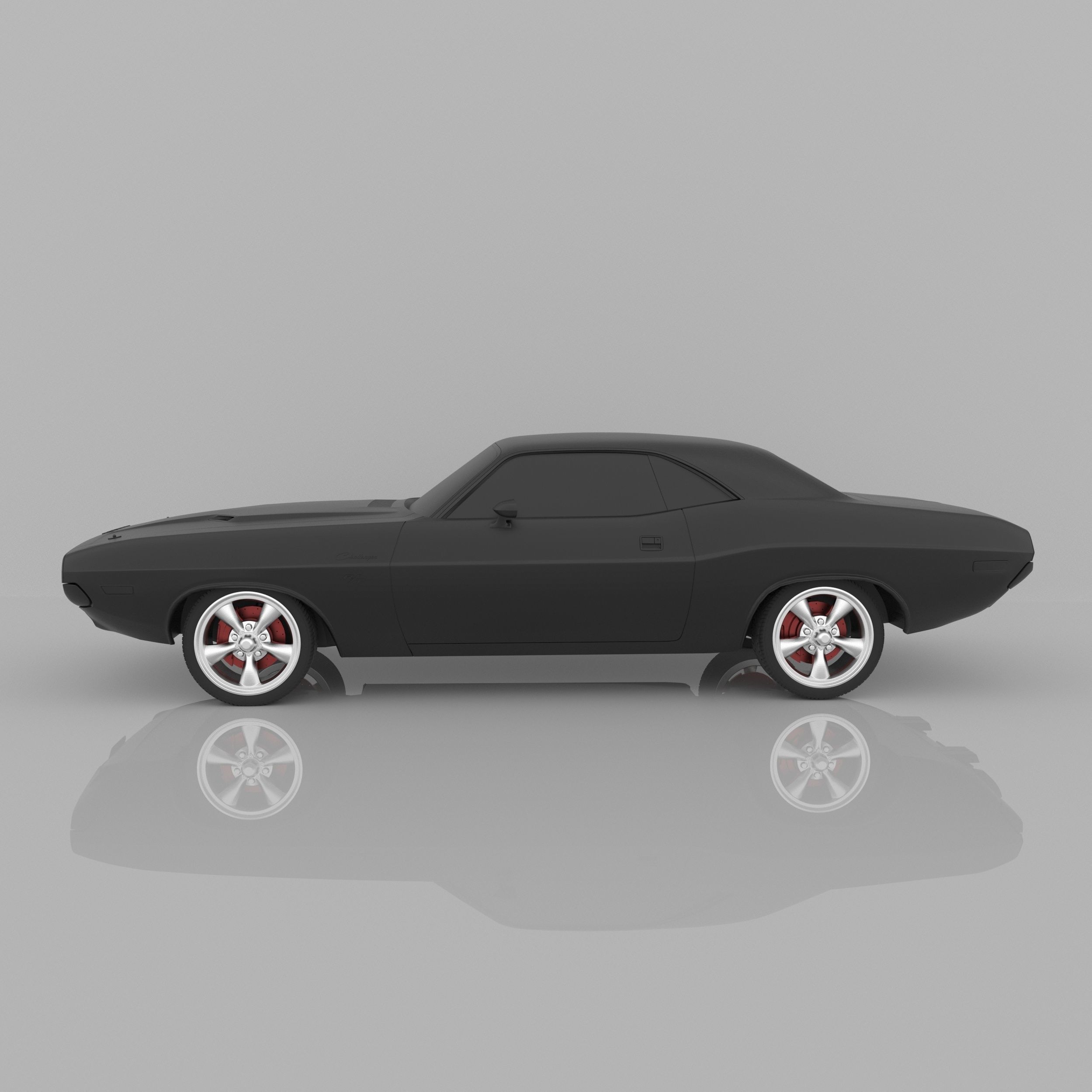 Dodge Challenger 1970 3D Model Ready to Print STL File 3D print model_6