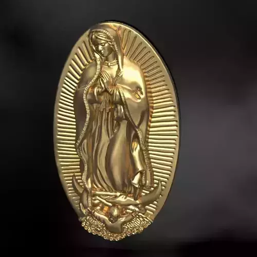 Our Lady of Guadalupe Medallion Set Virgin Mary